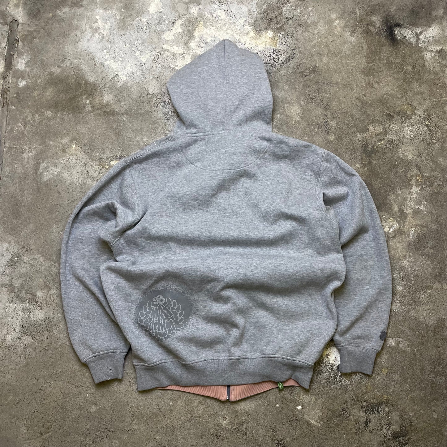 Y2K Mass Denim Zip Up (M)