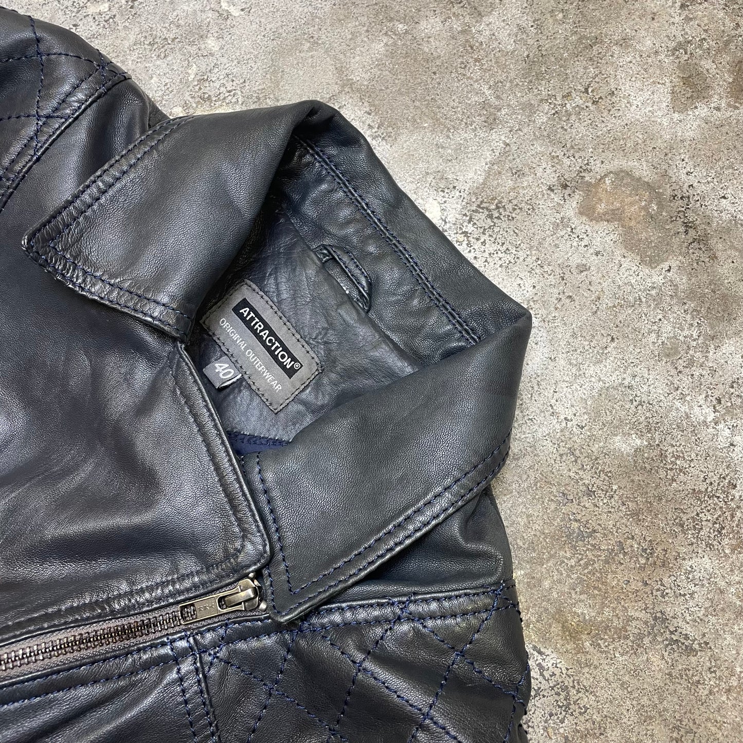 Y2K leather jacket (S)
