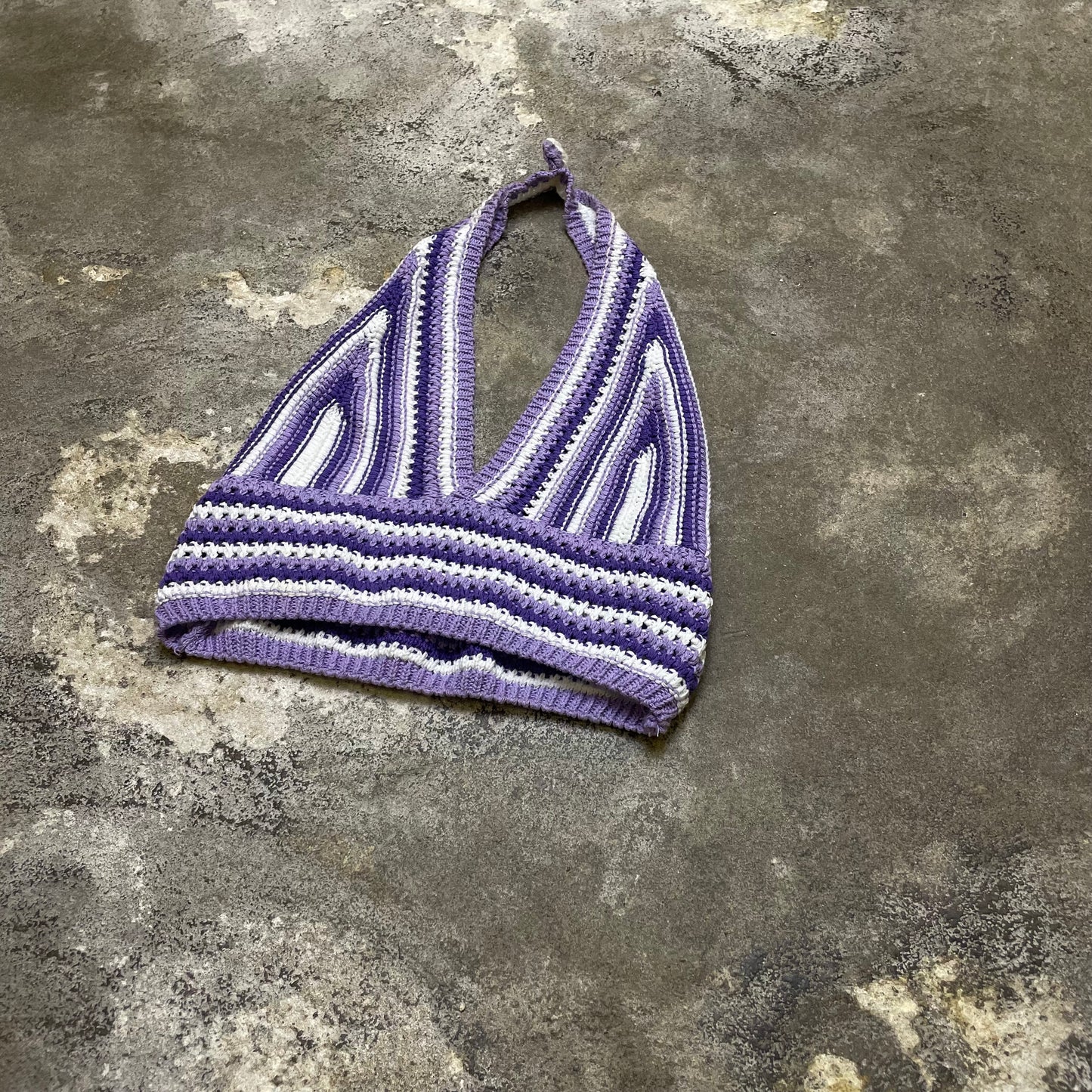 Crocheted Y2K Crop top (S)
