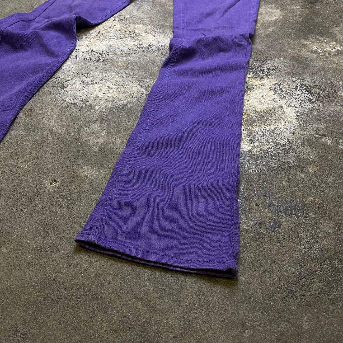 Purple Y2K Low Waist Jeans (M)