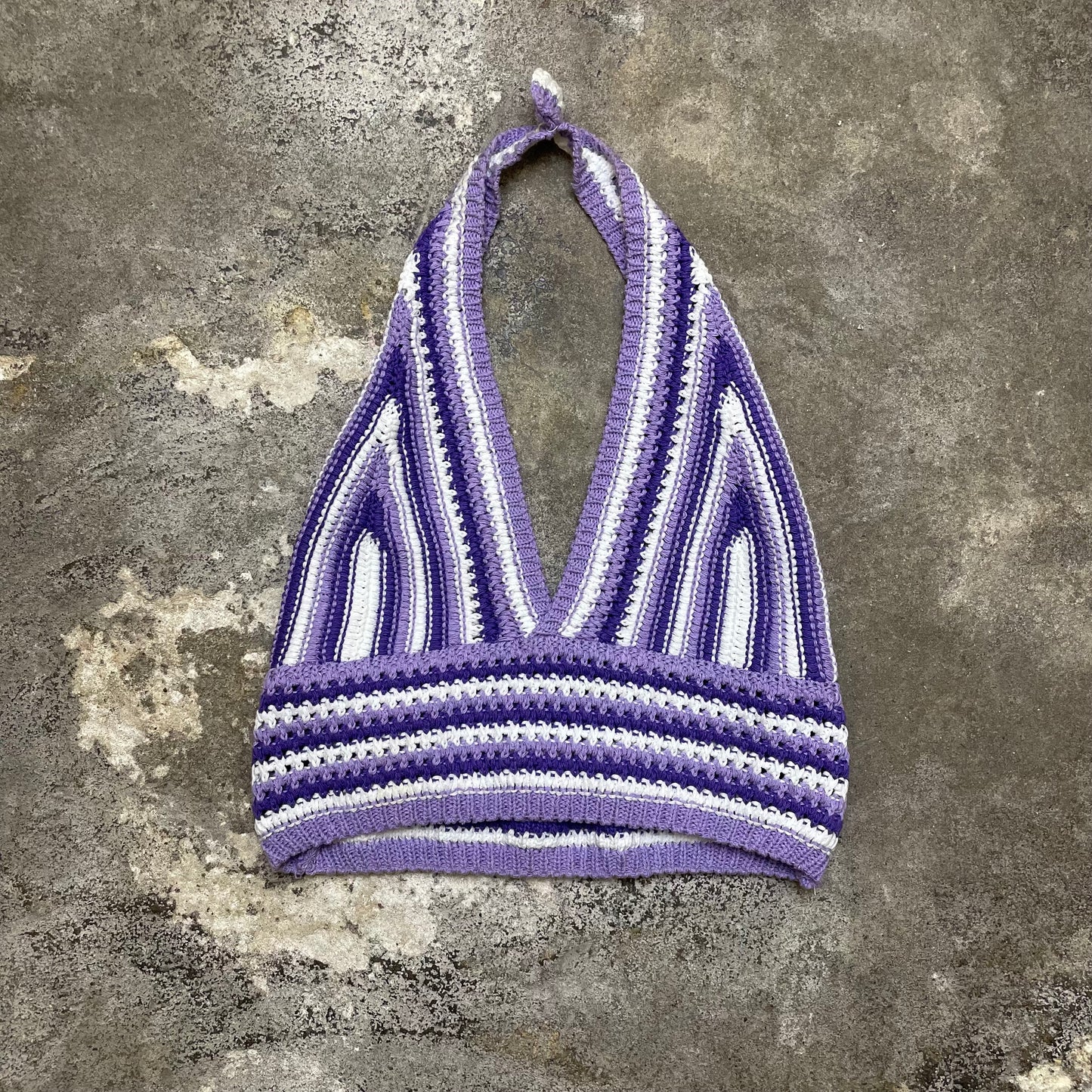 Crocheted Y2K Crop top (S)