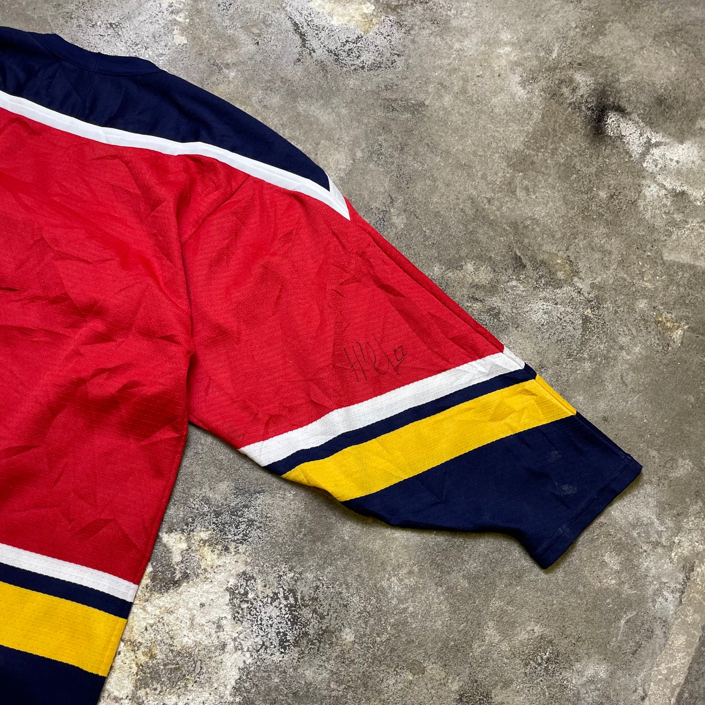 2003 Autographed World Junior Hockey jersey (S)