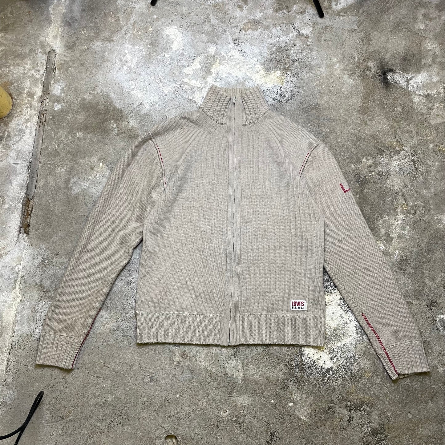 2004 Levi's zip up knit (XL)