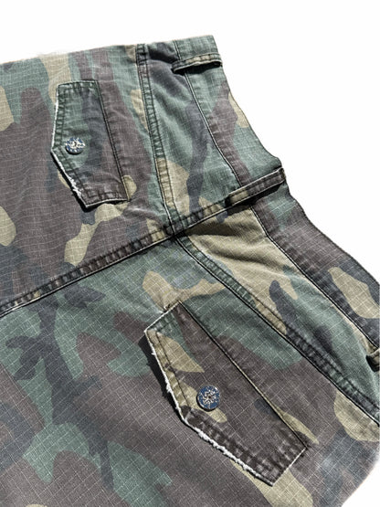 PennyClub Needlepunch Camo Cargo Shorts