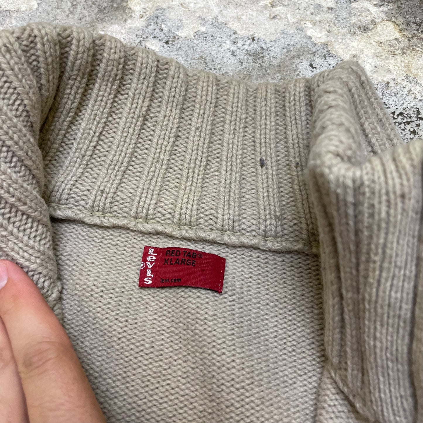 2004 Levi's zip up knit (XL)