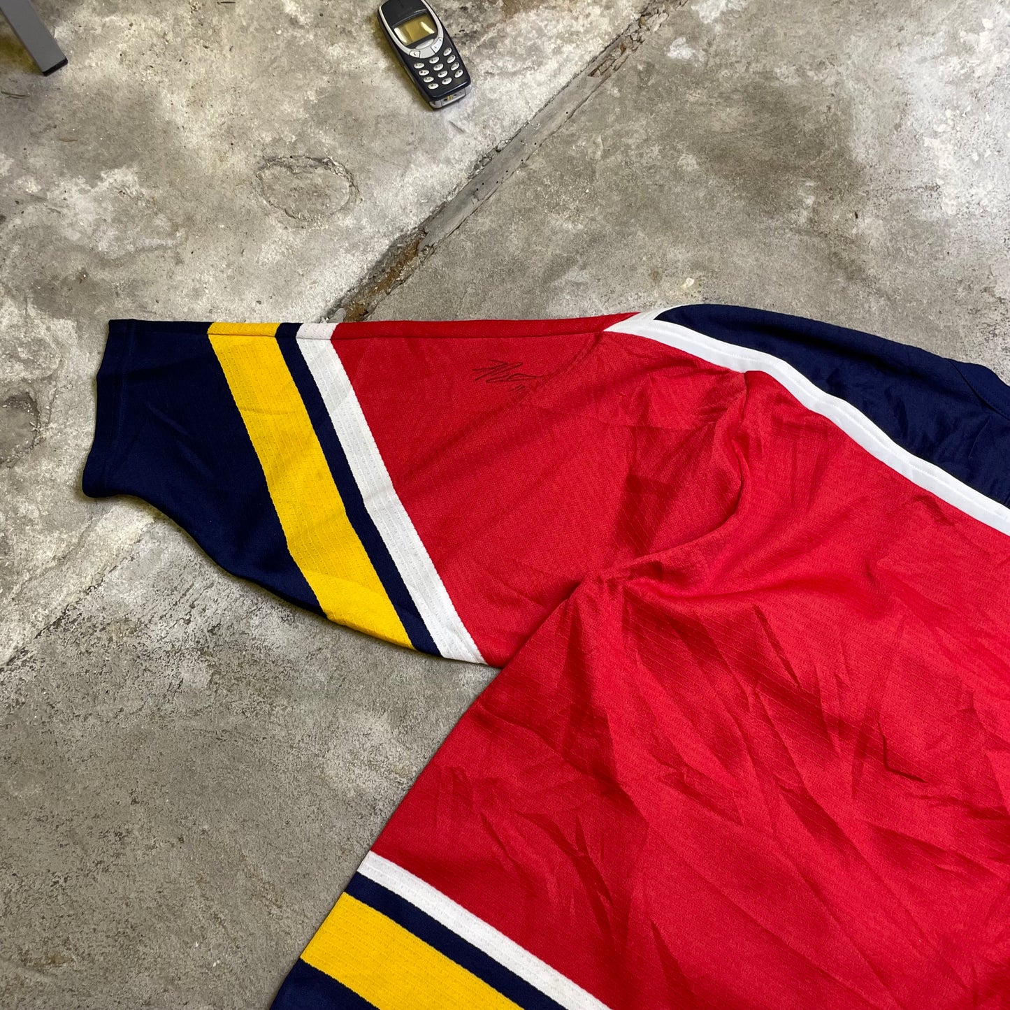 2003 Autographed World Junior Hockey jersey (S)