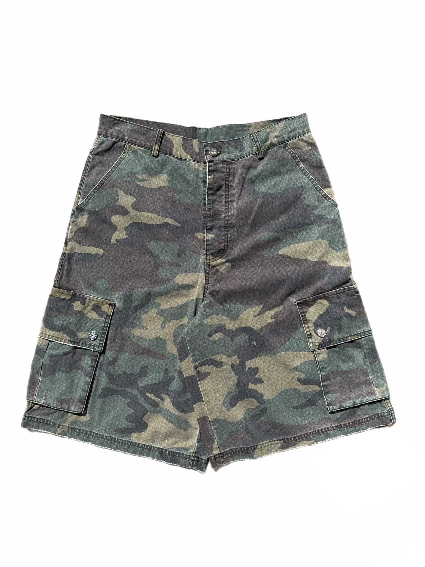PennyClub Needlepunch Camo Cargo Shorts