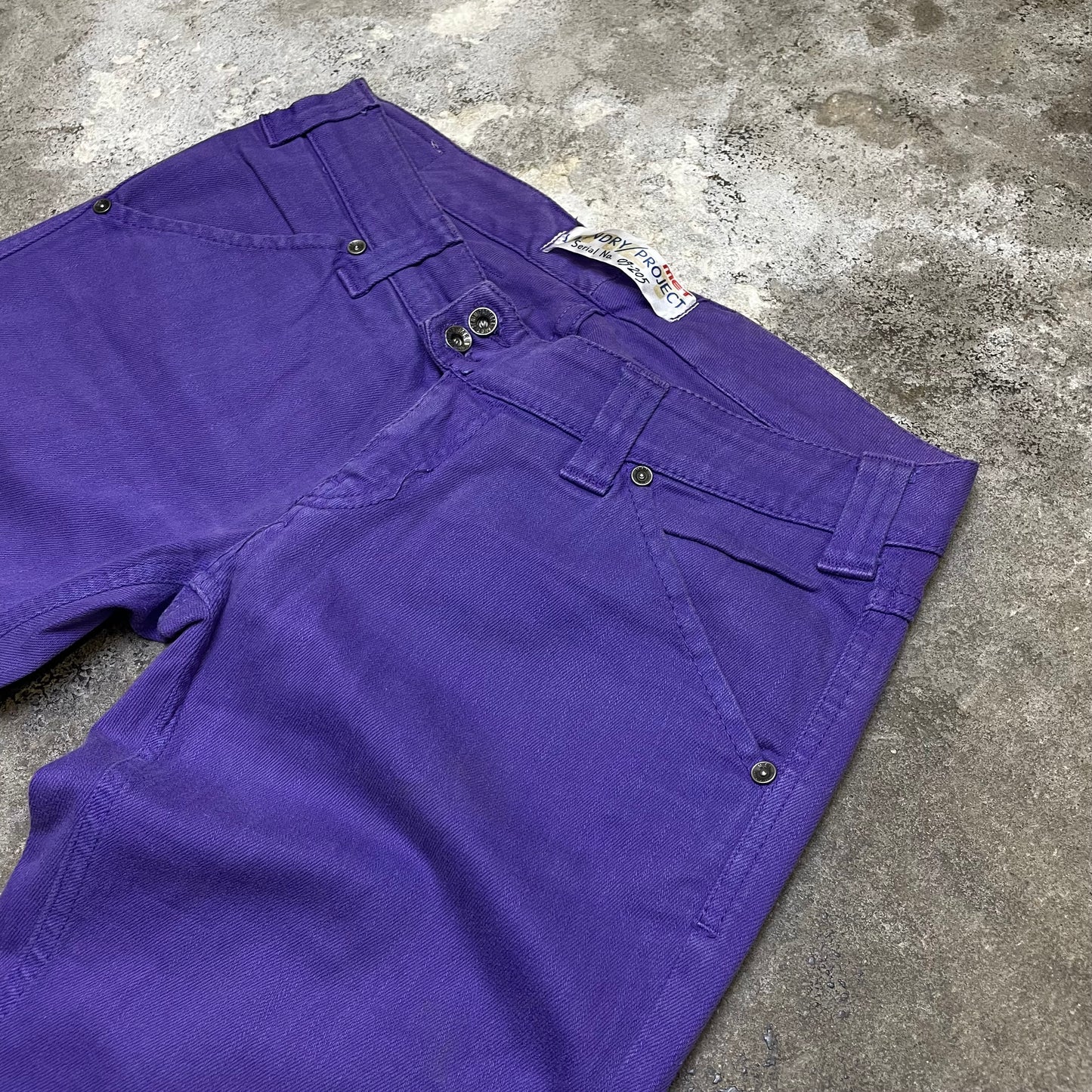 Purple Y2K Low Waist Jeans (M)