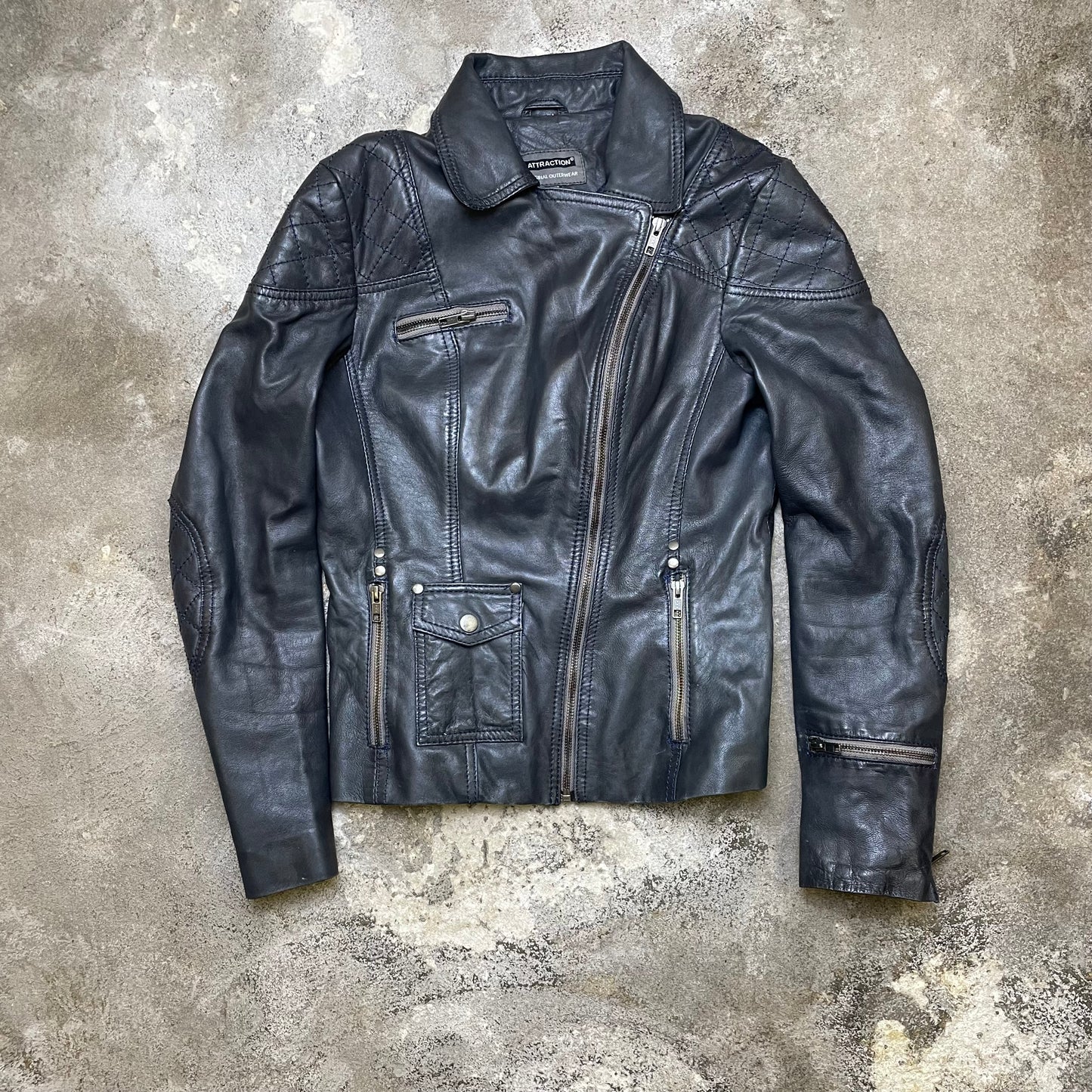 Y2K leather jacket (S)