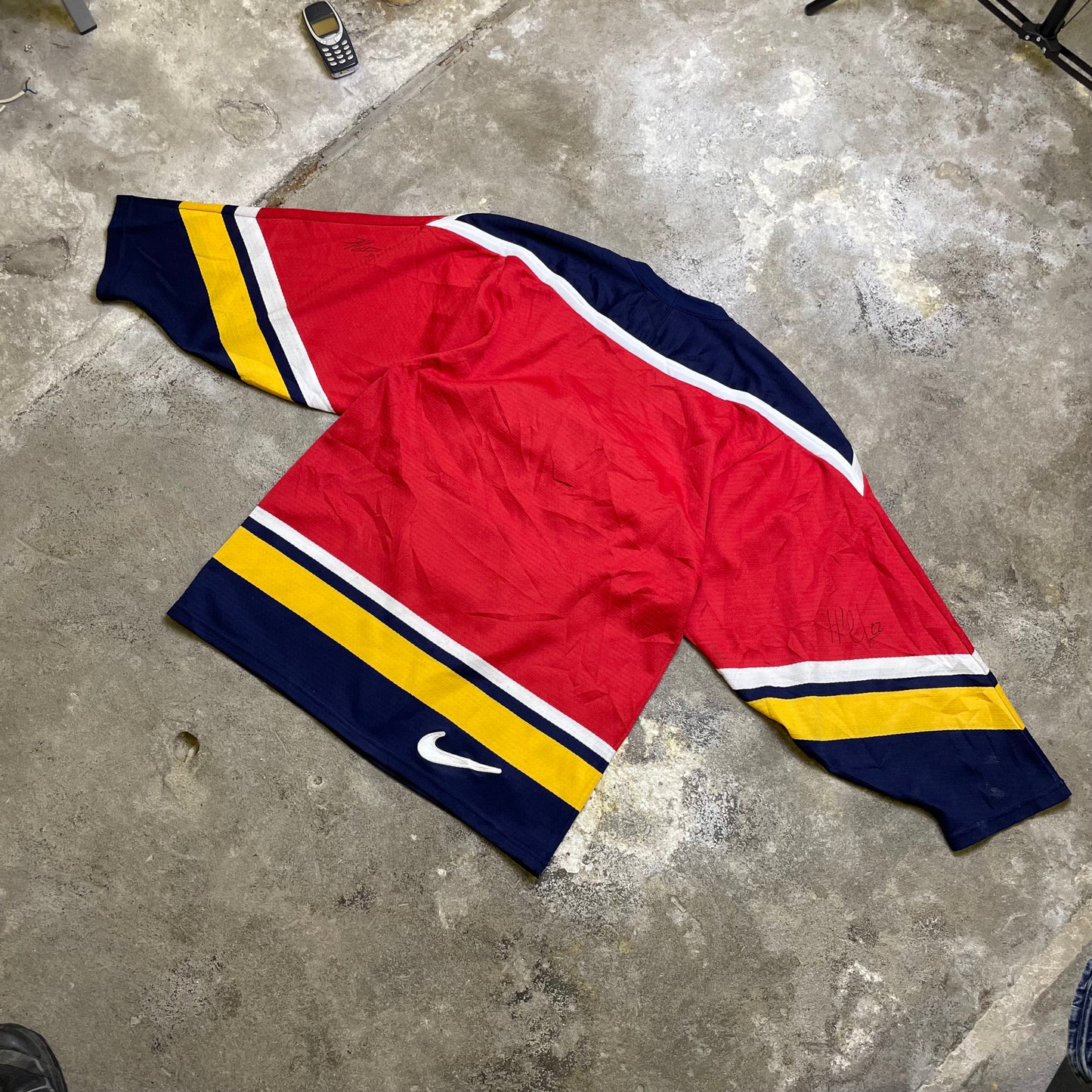 2003 Autographed World Junior Hockey jersey (S)