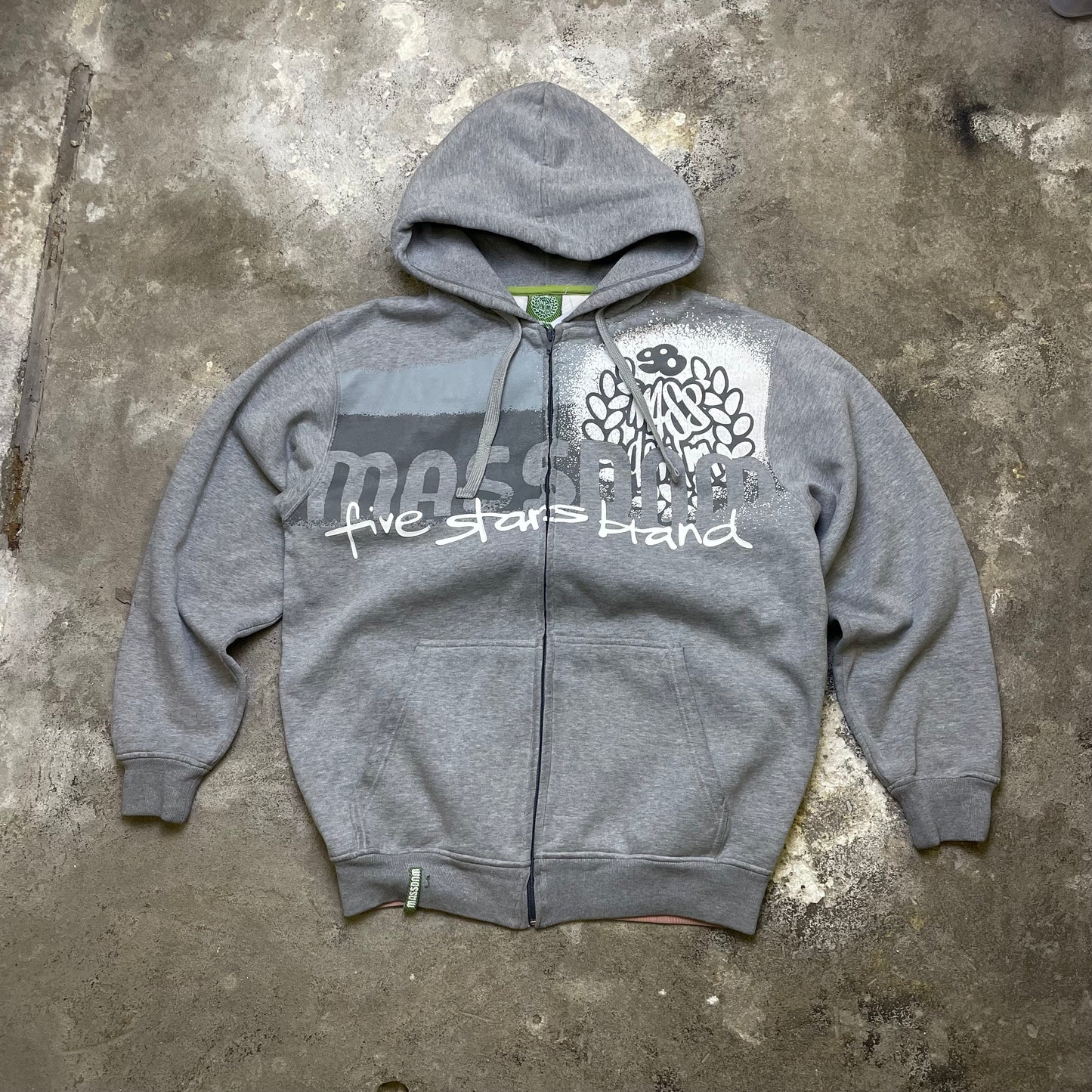 Y2K Mass Denim Zip Up (M)