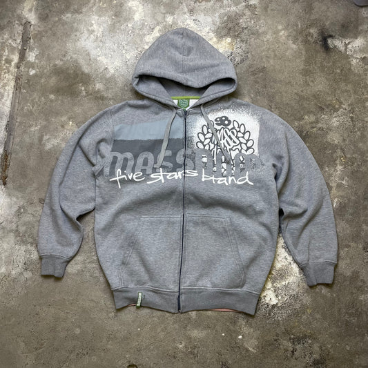 Y2K Mass Denim Zip Up (M)