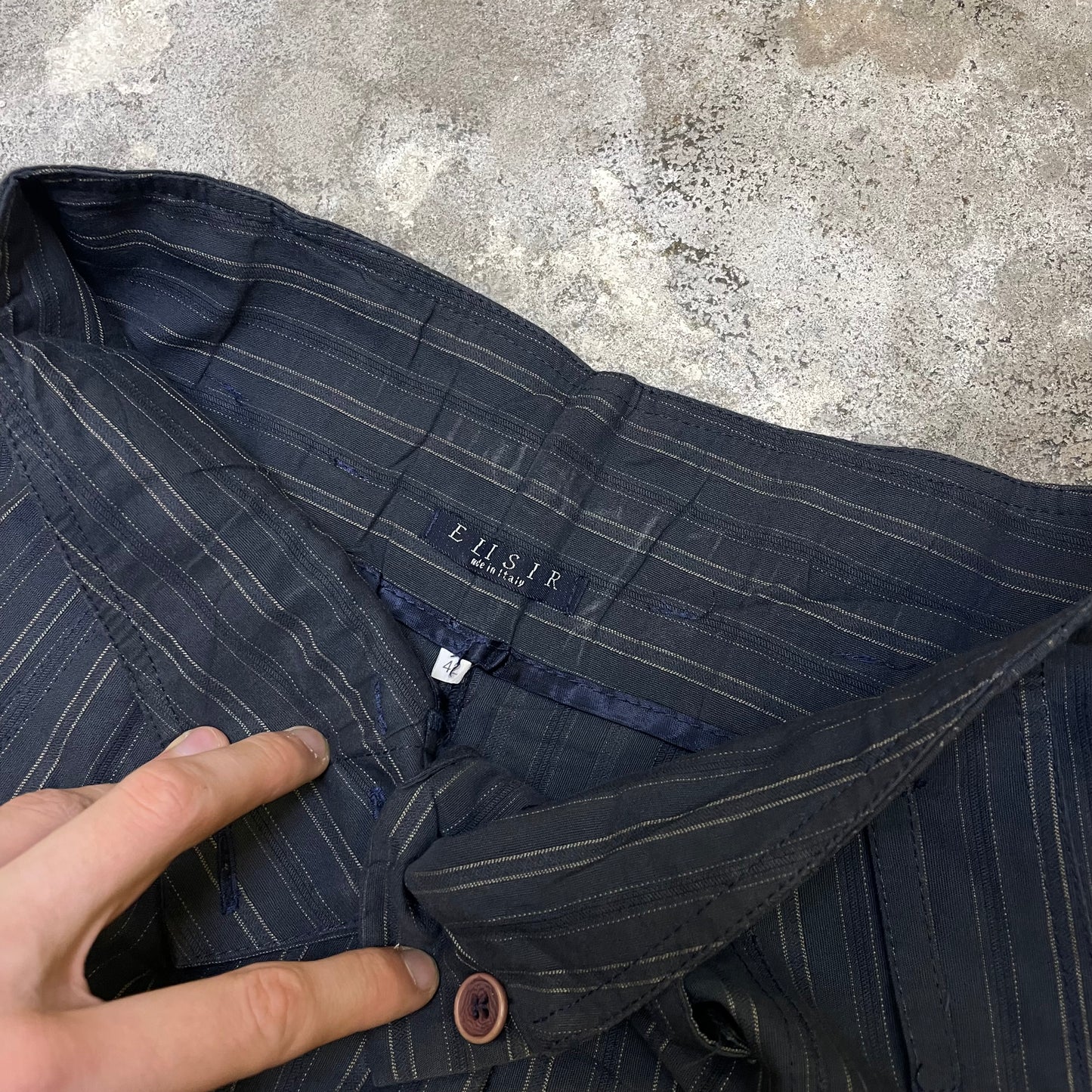 Baggy pleaded Y2K chinos (M)