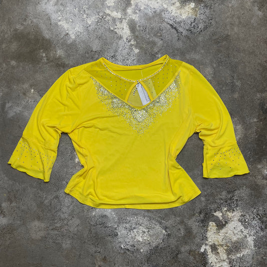 Y2K 3/4 sleeved top (M)