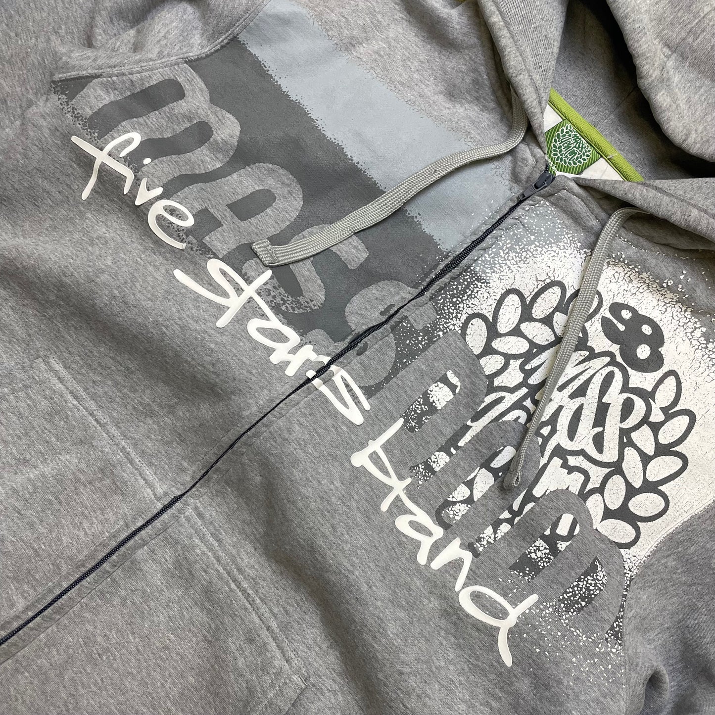 Y2K Mass Denim Zip Up (M)