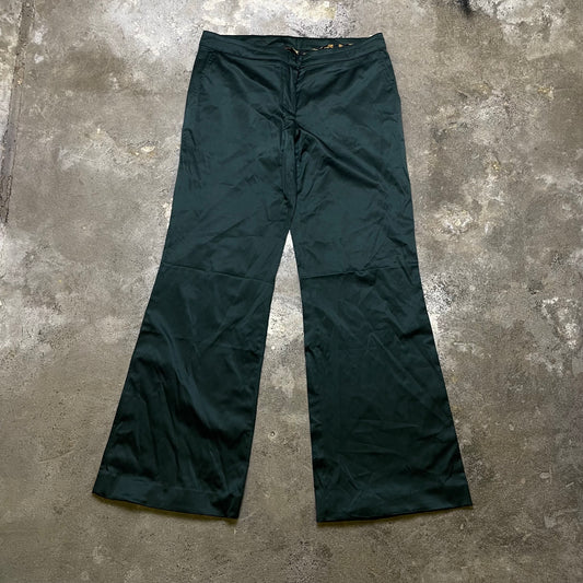 Flared Y2K Satin pants (L)