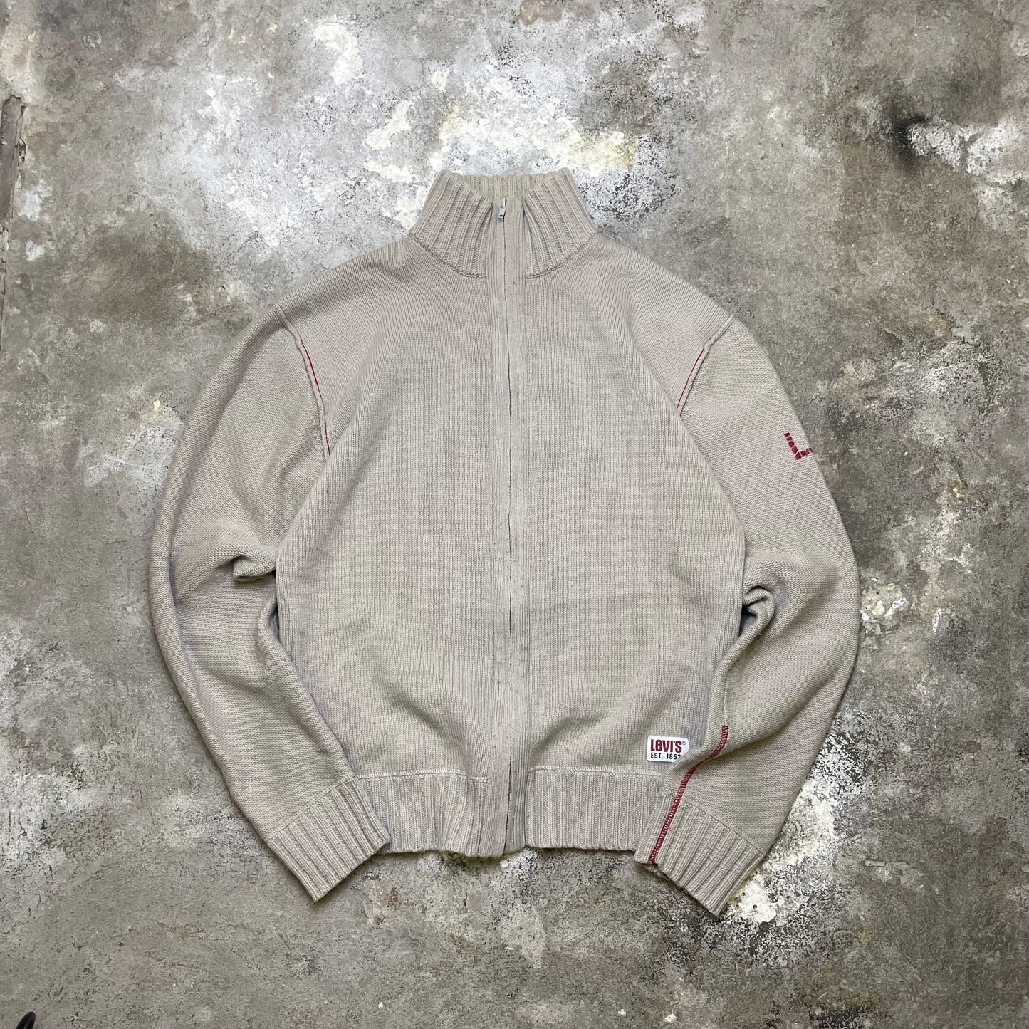 2004 Levi's zip up knit (XL)