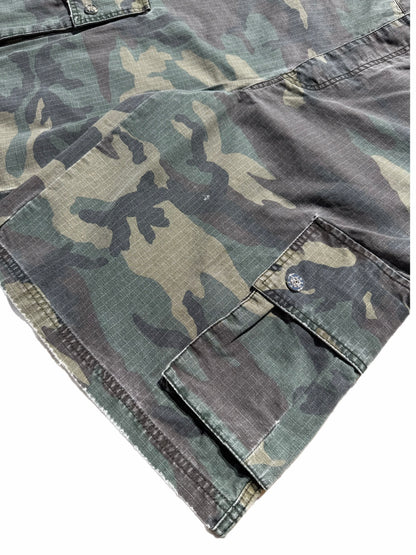 PennyClub Needlepunch Camo Cargo Shorts