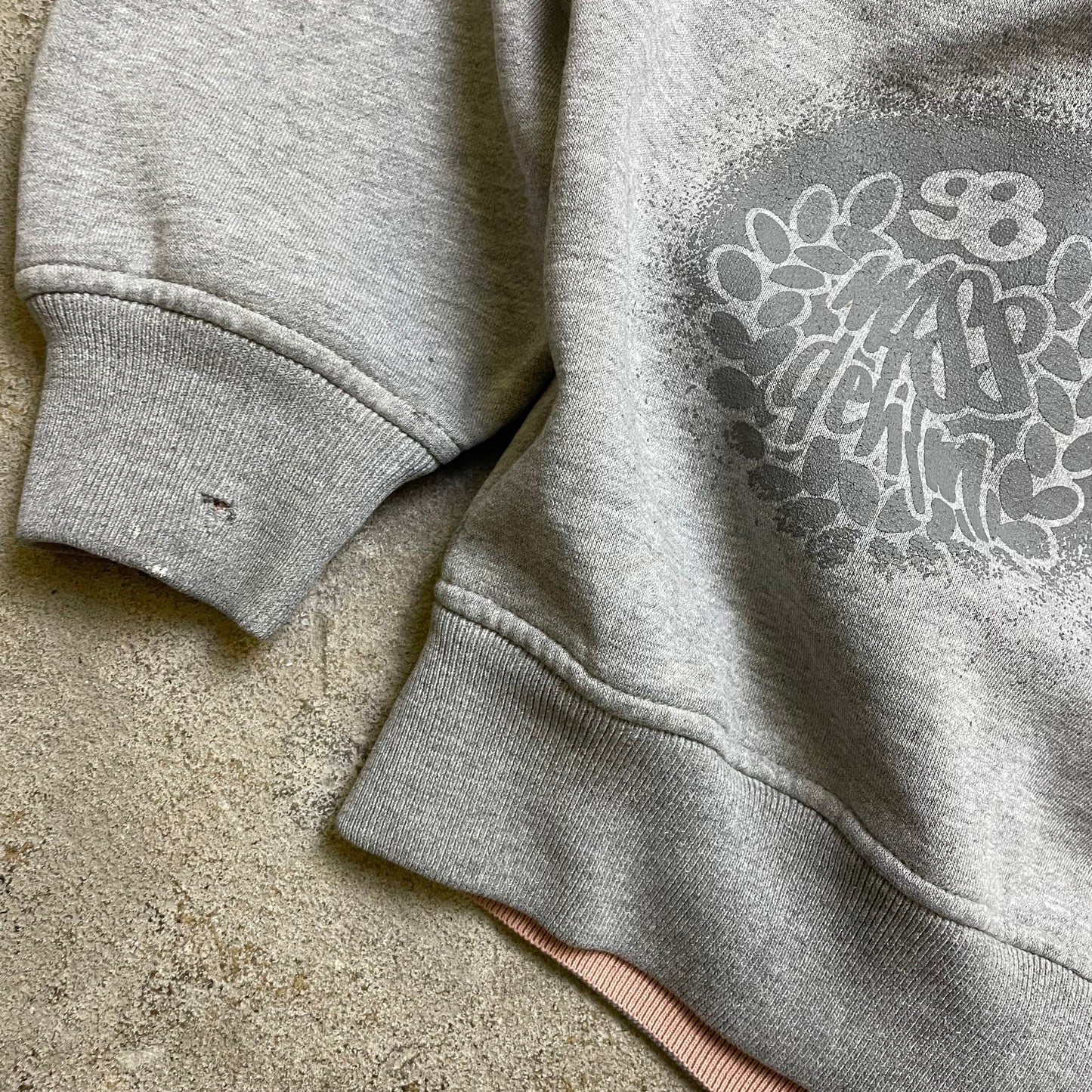 Y2K Mass Denim Zip Up (M)