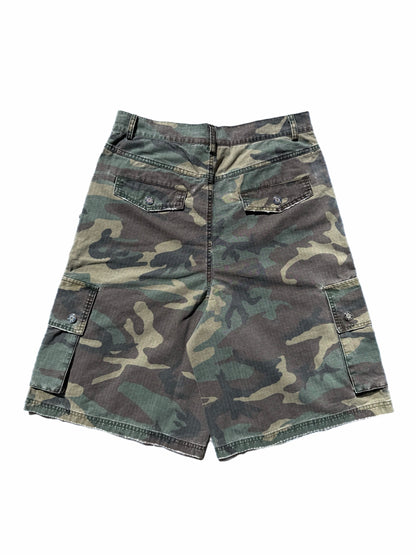 PennyClub Needlepunch Camo Cargo Shorts