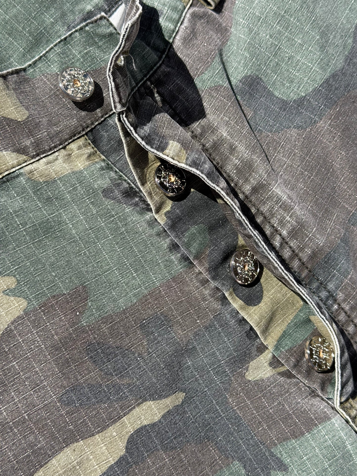 PennyClub Needlepunch Camo Cargo Shorts