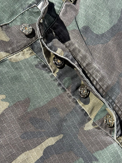 PennyClub Needlepunch Camo Cargo Shorts
