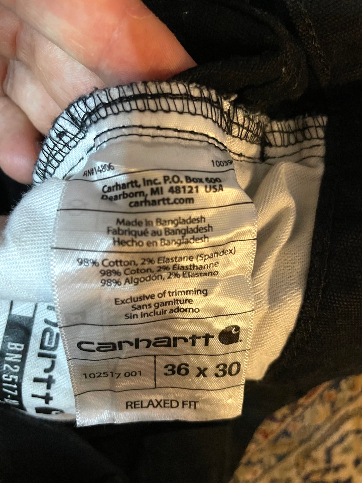 Carhartt single-knee work pant (W36 L30)